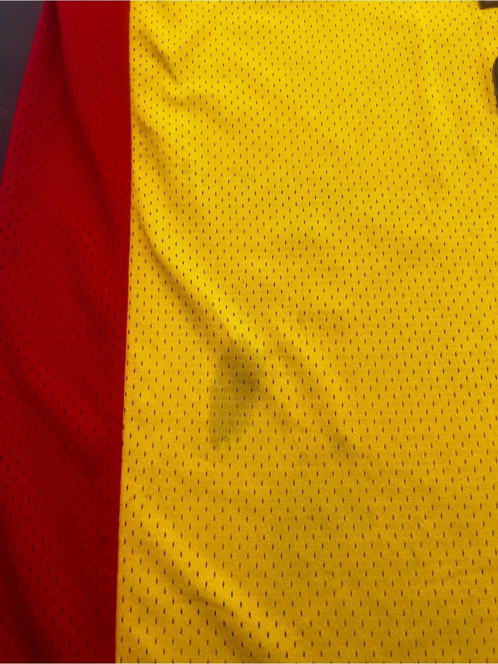 Jordan Yellow Oak Hill #22 Basketball Jersey with Red Accents